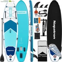 Inflatable Paddle Board, 10&#39;6&quot; Ultra Lightweight SUP with Adjustable Pad... - $331.69