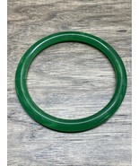 Vintage 1960&#39;s Green Plastic Bangle Bracelet Estate Jewelry Find KG JD - $13.52 CAD
