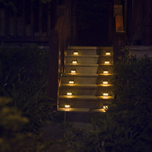 [Warm Light] Solar Lights For Steps Decks Stairs Fences, Led Waterproof,... - £67.39 GBP
