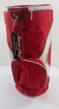 Sport Chef Golf Red Caddy Mini Golf Bag 12 can Cooler Insulated  Compart... - $19.79