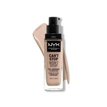NYX Can't Stop Won't Stop Full Coverage Foundation Makeup Porcelain CSWSF03 - $5.00