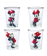 Silver Buffalo Disney Minnie Mouse Poses 4 Pack Mini Glasses, 1.5 Ounces - $19.63 CAD