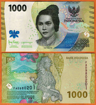 INDONESIA 2022 UNC 1000 Rupiah Banknote Money Bill P-162  National Heroe... - $1.00