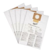 Milwaukee Wet/Dry Shop Vac Dust Collector Bags 6 gal 5 pc - $36.95
