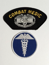 Combat Medic Medical Caduceus Military Embroidered Patch Lot (Qty 2) NEW - £7.51 GBP