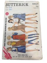 Butterick 5418 Young Junior/Teen Jumper Or Dress Sewing Pattern Size 9/1... - $9.60