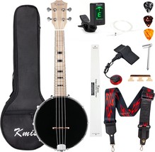 Kmise Banjolele 23-Inch Concert Size Banjo Ukulele With Bag,, And Wrench... - £81.75 GBP