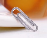 2022 Autumn Me Collection Sterling Silver ME Pavé Paperclip Styling Link... - $12.80