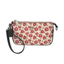 Coach CBM74 Nolita 19 Floral Print Small Handbag Clutch Chalk Black - $1,768.02 MXN