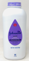 Johnson&#39;s Baby Powder Lavender Cornstarch Hypoallergenic 15 oz New Sealed - $24.70