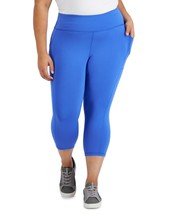 MSRP $35 Id Ideology Plus Size Cropped Leggings Blue Size 1X - £8.08 GBP