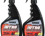2 Ct Simoniz 24 Oz Nitro Simply Spray On &amp; Wipe Off Rich Shine Spray Det... - £25.94 GBP