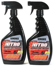 2 Ct Simoniz 24 Oz Nitro Simply Spray On &amp; Wipe Off Rich Shine Spray Detailer - £25.94 GBP