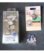 Lot of (3) Disney Pins, Various Designs, Mickey Figpin, Disney 50th, Zoo... - $44.55