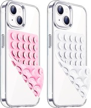 2 Pack Silicone Suction Cup Phone Case Mount Double Sided Hands-Free Pho... - $130.01 MXN