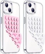 2 Pack Silicone Suction Cup Phone Case Mount Double Sided Hands-Free Pho... - €5,96 EUR