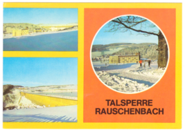 Vtg Postcard-Germany-Talsperre Rauschenbach-Cammerswadle-Multi View-Chrome-GER2 - £4.71 GBP