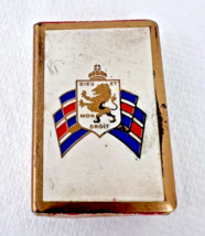 Vintage Metal Matchbox Match Holder the British War Relief Society Lion ... - $341.48 MXN