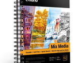 Mix Media Pad 10&quot;X7.6&quot; Mixed Media Art Sketchbook, 120 LB/200 GSM Heavyw... - £21.32 GBP