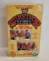 WWF Survivor Series VHS 4th Annual Survival of the Fittest 1990 Big Box ... - £38.82 GBP