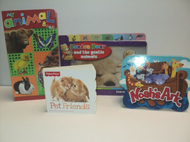 Lot of 4 Toddler Board Books Animals-Bears, Pets, Noah&#39;s Ark - £10.77 GBP