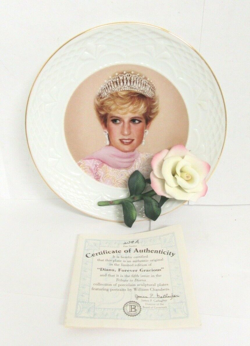 Tribute to Diana,Diana, Forever Gracious Plate Bradford Exchange - $31.92