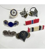 Military Pins Airforce Ribbon Bars Desert Storm Eagles Rank Lot - $21.83 CAD