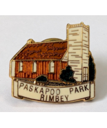 PASKAPOO PARK RIMBEY ALBERTA CANADA CHURCH THEMED LAPEL PIN VINTAGE RETR... - $20.55 CAD