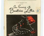 An Evening With Beatrice Lillie Program Globe Theatre London England 1955 - £12.65 GBP