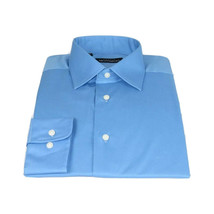 Mens Mondego  Stretch Cotton Blend Dress Classic shirt Long Sleeves SN2400 Blue image 5