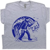 Bigfoot Surfing T Shirt Cool Surf Shirts Retro Vintage Surfing Tee Surfe... - $18.99