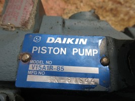 DAIKIN HYDRAULIC OIL MOTOR PUMP V15A1R-85 FEMCO DURGA-15E - $308.62