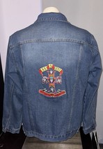 Guns N Roses Embroidered Jean Denim Jacket  Men’s Sz XL - £81.19 GBP