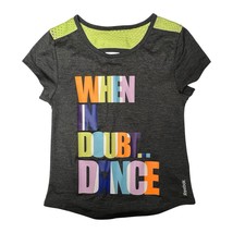 Reebok Shirt Girls XS When in Doubt Dance Speedwick Mesh Cutout Short Sl... - $9.49