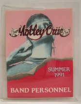 MOTLEY CRUE - VINTAGE ORIGINAL CONCERT TOUR LAMINATE BACKSTAGE PASS - $20.00