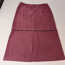 Norton McNaughton Women's Red Back Zip & Slit Pull-On Stretch Skirt Size 18 image 12