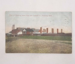 1910 Pittsburgh KS Plant Of Sewer Pipe &amp; Conduit Co Postcard Posted - $9.74