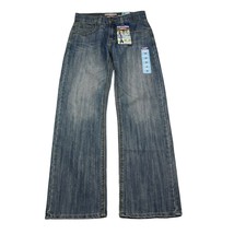 Levis Pants Boys 14 Blue Denim Slim Straight Fit Denizen Adjustable Jeans - $28.59