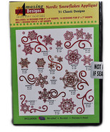 Amazing Designs Nordic Snowflakes Applique 31 Classic Designs CD Rom, AD... - $30.95