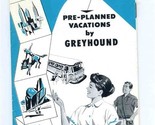 Amazing American Tours Greyhound Pre Planned Vacations Brochure 1954 - £14.17 GBP