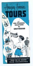 Amazing American Tours Greyhound Pre Planned Vacations Brochure 1954 - £14.17 GBP