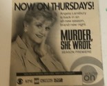 Murder She Wrote Tv Guide Print Ad Angela Lansbury Tpa15 - £4.66 GBP