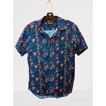 BONOBOS Shirt Tropical Print All Over Cotton Short Sleeve Vacation Beach... - $462.49 MXN