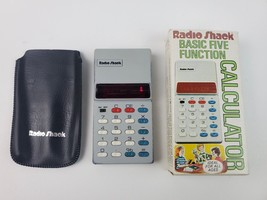 Vintage Radio Shack Calculator basic 5 Function w/ box EC-221 working click-ity - £22.15 GBP