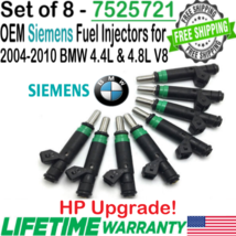 OEM Siemens 8Pcs HP Upgrade Fuel Injectors for 2004, 2005, 2006 BMW X5 4.4L V8 - $188.09