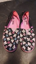LiL BOBS from Skechers Gel-Infused Memory Foam Girl Youth sz 3.5 Dog Faces Flats - £14.99 GBP