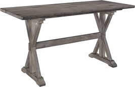 Amsonia 30&quot; X 72&quot; Counter Height Table, Gray, By Homelegance. - £465.80 GBP