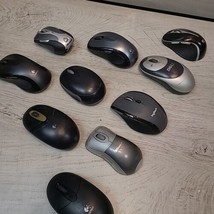 Computer Laptop Mouse Lot For Repair Parts Only Microsoft Logitech Wirel... - £19.26 GBP