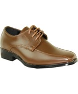 VANGELO TUX-5 Boy Tuxedo Shoe Dress Wedding, Prom Wrinkle Free Saddle Brown - $936.94 MXN