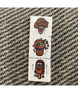 3 Vintage 80s Scratch &amp; Sniff Stickers Chocolate Scent Fudge Bar Sticker - £11.94 GBP